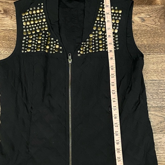 Tribal Lightweight Black Studded Vest - Picture 3 of 7